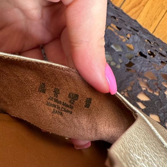 Naturalizer Baya Platform Silver Sandals Metallic Espadrille Wedge Size 12 M - Picture 9 of 10